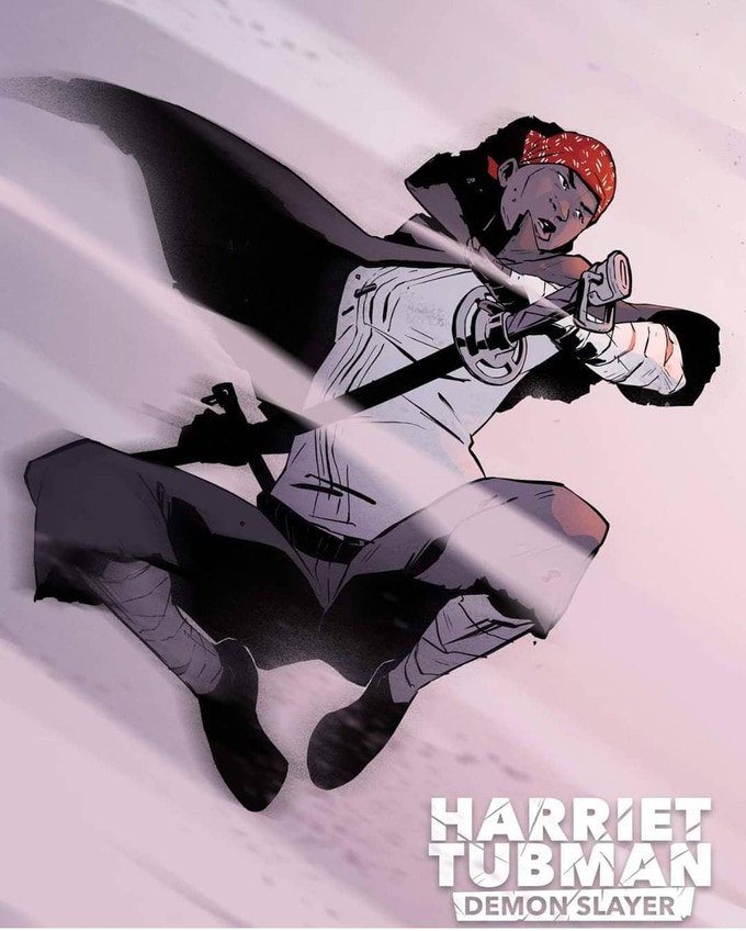 indie_comics's tweet photo. If you are looking for an awesome #AltHistory #INDIECOMICS with lots of #Action #killerHumor #CoolComicArt you have to #Checkout @Dcrownson's The Return of Harriet Tubman : Demon Slayer! Only three days left on the campaign so secure your copy soon!

https://t.co/9AnvKAr5r7 https://t.co/6fpu2I9lB6