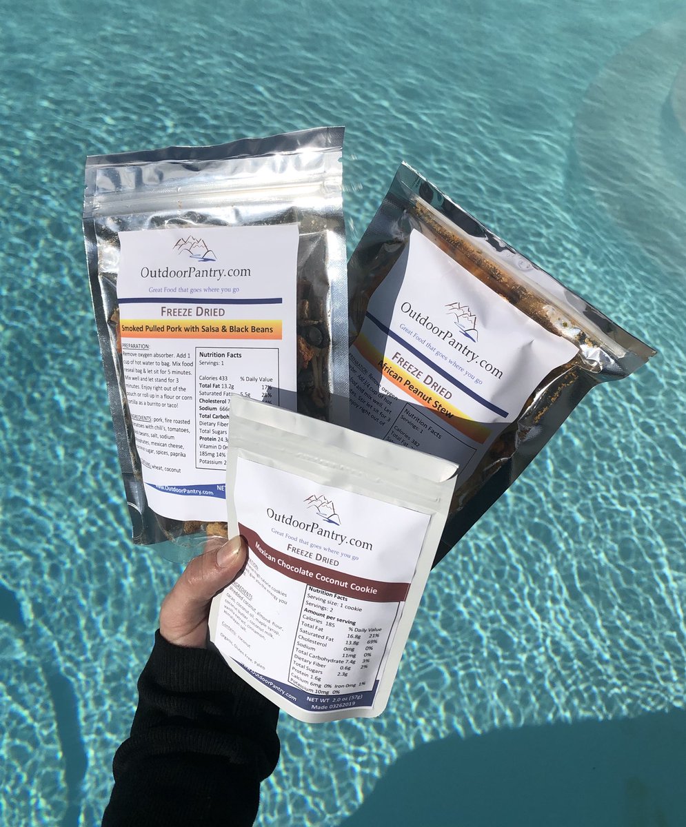 First impressions are lasting impressions. I love the clear fronts on the pouches of the <a href="/Outdoorpantry/">OutdoorPantry, Inc.</a> meals because they allow you to see the delicious food inside. Stay tuned for a full review and photos of these three tasty products!