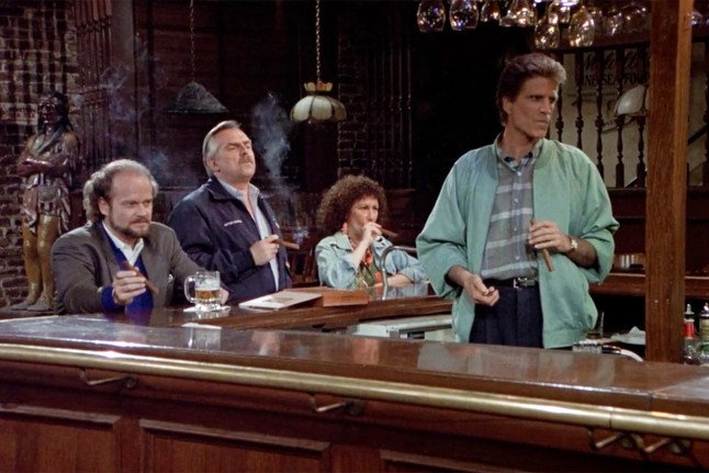DoYouRemember's tweet photo. Today in 1993, Cheers served Norm his final beer. The show ended with "One for the Road" and nearly 91 million people tuned in, were you one? Where were you for this? #DoYouRemember #Nostalgia #CheersFinale https://t.co/rE1VyZtsgc