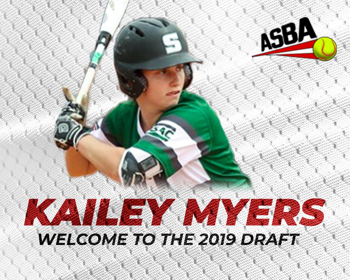 ASBAsoftball's tweet photo. The #ASBA proudly welcomes @SRU_softball standout and 2018 @PSACsports West Athlete of the Year, Kailey Myers! This Norton, #Ohio native was also named to the All-#PSAC West and @NFCAorg All-Region Team her junior year. @rock_athletics 🥎📈🥎 #ASBASoftball #ASBADraft #June5th https://t.co/Uk30Wjk7MN