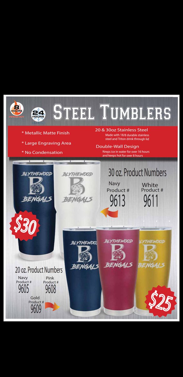 Only a couple days left to get your 2019  <a href="/BHSBengalFB/">Blythewood Football</a> custom tumbler! See <a href="/FBCoachSeidel/">Jason Seidel</a> or <a href="/Coach_Talbert/">Jason Talbert</a> or your favorite <a href="/BlythewoodHigh/">Blythewood High</a> football player.  #Pink4TheLadies #FamilyALLIN  <a href="/GoBlythewood/">Blythewood Bengals</a>
