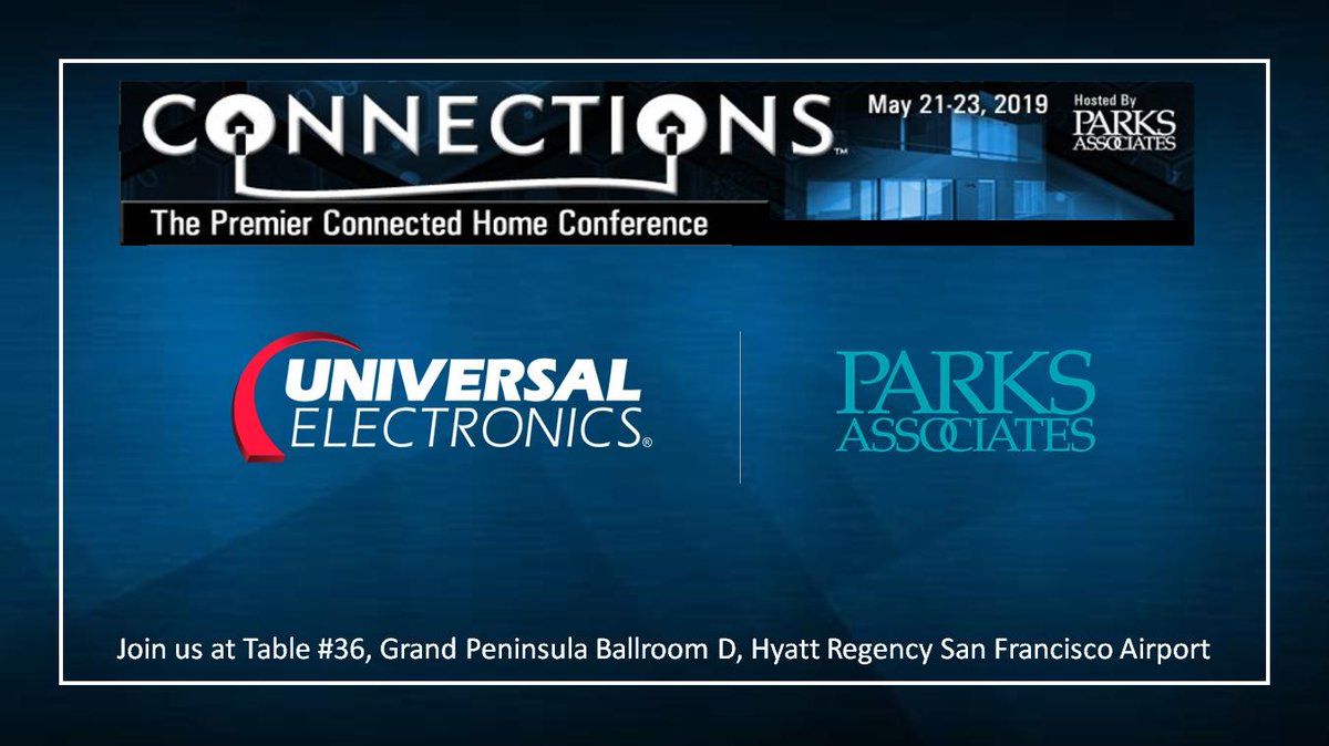 NevoLabs's tweet photo. #OneDayToGo #Excited to be a part of @ParksAssociates @CONNECTIONS_US. We look forward to meeting you at our exhibit at Table #36 at #CONNUS19 May 21-23 and hearing all of the innovative things happening in the #smarthome industry.
@UEIcorporate #QuickSet #QuickSetCloud https://t.co/voBdUGPdOq