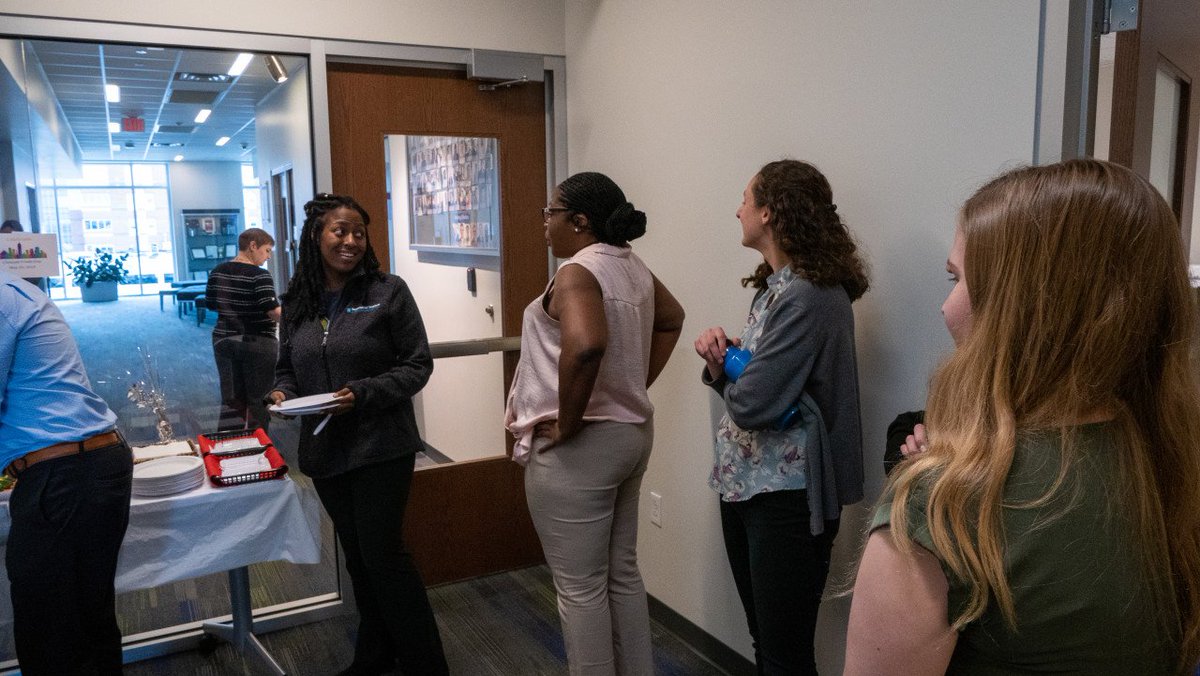 Regenstrief's tweet photo. Regenstrief is celebrating Clinical Trials Day. Some Regenstrief clinical research professionals were treated to an afternoon of food and fun to recognize their important contributions to the institute’s research. #CTD19 https://t.co/FmISryaB1n