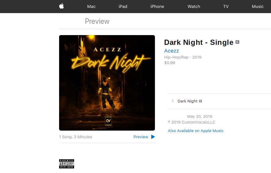 CustomVocalzLLC's tweet photo. We were told you haven't listened to "Dark Night" By @AcezzOfficial , and why not...? this track is 🔥🔥🔥 #Acezz (Tour Dates) #ComingSoon 🤫🤐 https://t.co/6P5Kw5AQAX