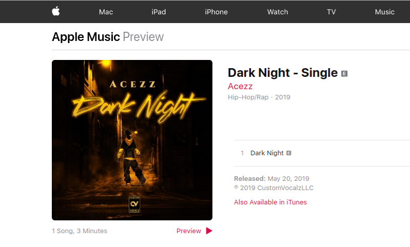 CustomVocalzLLC's tweet photo. We were told you haven't listened to "Dark Night" By @AcezzOfficial , and why not...? this track is 🔥🔥🔥 #Acezz (Tour Dates) #ComingSoon 🤫🤐 https://t.co/6P5Kw5AQAX