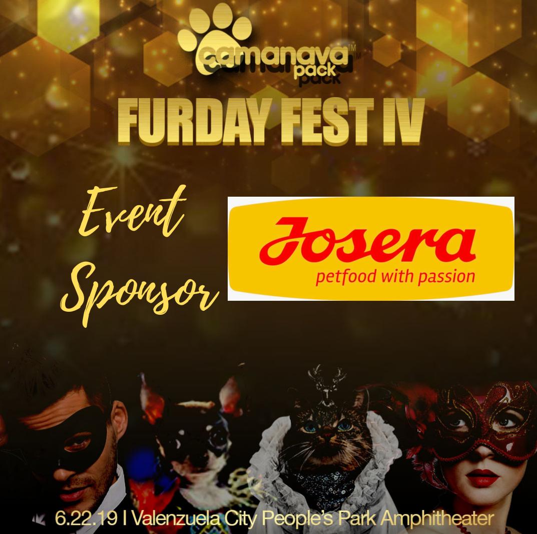CamanavaPack's tweet photo. Furday Fest IV: The Royal Masquerade would like to thank and welcome Bavaro Philippines Josera petfood with passion.
Check their booth at Furday Fest IV.
#Camanavapack
#FurdayFestIV
#FFIVMasquerade
#JoseraPH
#BavaroPH https://t.co/0zH5X6VNFX