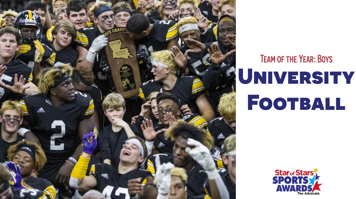 Congrats to the University High football team! The #AdvocateStars boys team of the year! 🏈🏆