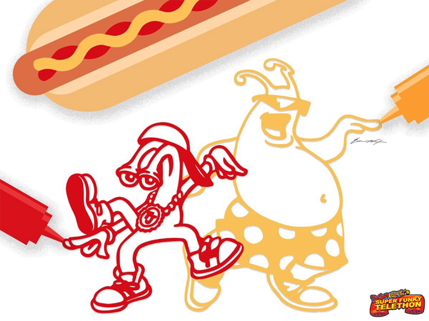 EvanNixonType4's tweet photo. 🌭❤️💛
#Funkothon #Funkopotamus @toejamandearl https://t.co/Tk0tdAoSn3