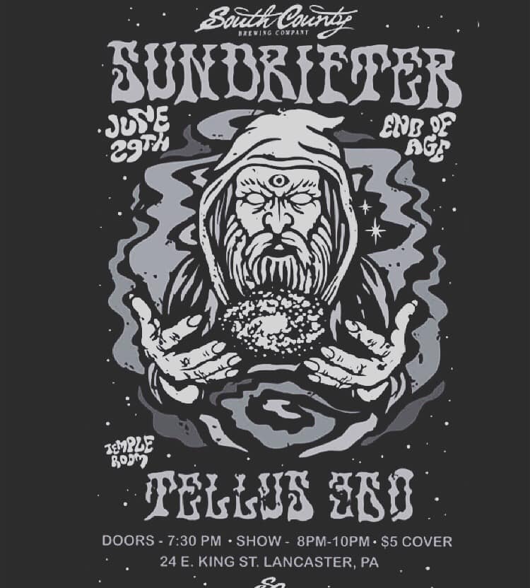 .@southcountybeer is bringing @Sundrifterbc to @Tellus360 on June 29th! Just when I thought Tellus was being swallowed by DJ nights #lancasterpa