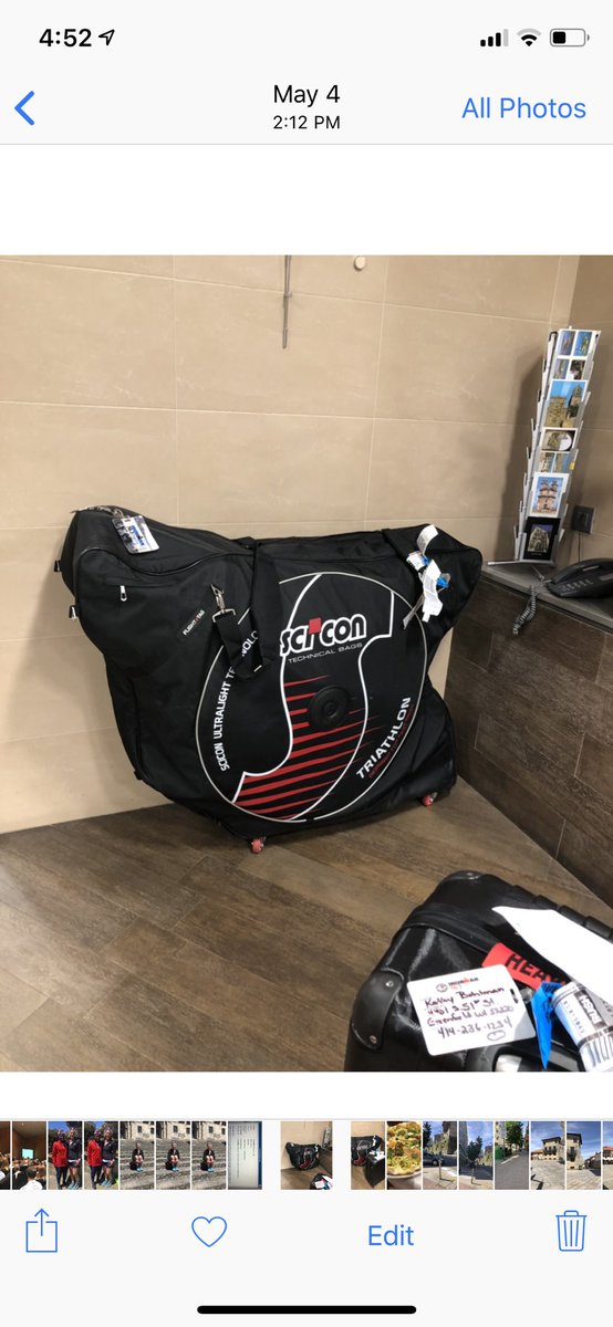 KathyBohlman1's tweet photo. My bike and bag arrive after my race where I had to drop out thanks to #AerLingus https://t.co/YaRjefJb5t