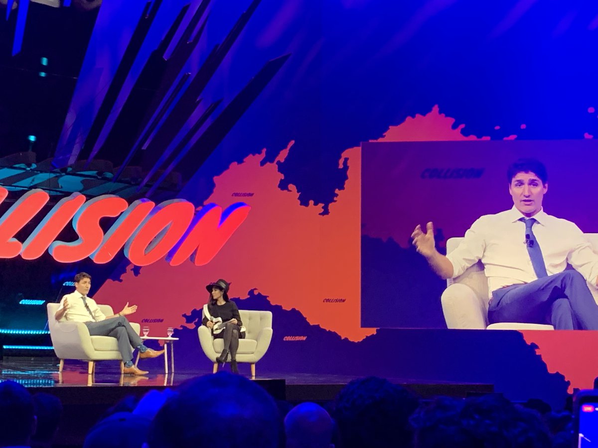 BunnyShah's tweet photo. Awesome start to @CollisionHQ with PM @JustinTrudeau … ”Empowering women to succeed is better for everyone. It’s not just the moral thing to do. It’s the SMART thing to do.” 💪🏼
#Collision2019 #JustinTrudeau #techtalent #fintech #womenintech #AI #Flybits 🚀 https://t.co/GogGqIiIt5