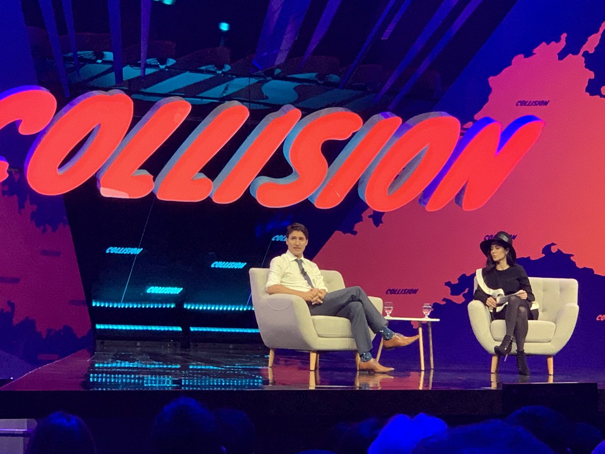 BunnyShah's tweet photo. Awesome start to @CollisionHQ with PM @JustinTrudeau … ”Empowering women to succeed is better for everyone. It’s not just the moral thing to do. It’s the SMART thing to do.” 💪🏼
#Collision2019 #JustinTrudeau #techtalent #fintech #womenintech #AI #Flybits 🚀 https://t.co/GogGqIiIt5
