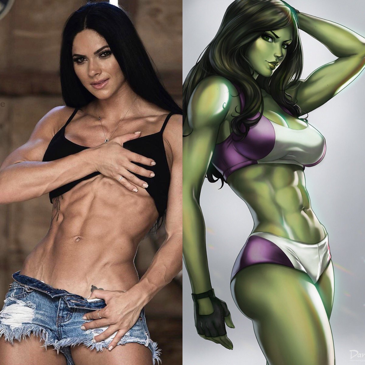 Can we plz get @Aspen_Rae to play She-Hulk in a show or movie? 