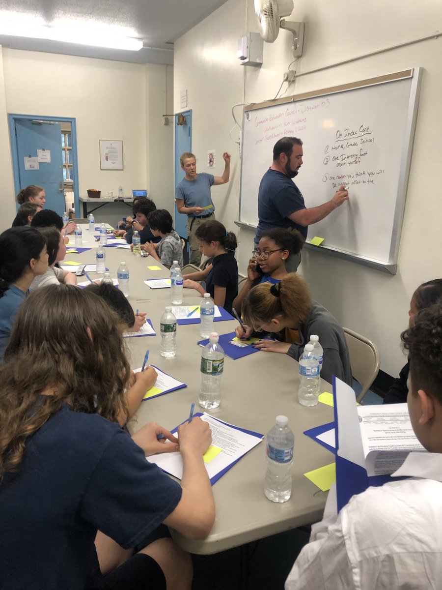 kimwatkinsnyc's tweet photo. Model CEC kicked off today with delegates from @BTW_MS54PTA @DLMSNYC @MottHall2 @Anderson334NYC @WESSNYC IS76, West Side Collaborative, and Community Action School! They hit the ground running, starting w/ issues of equity and admissions! #modelcec #studentvoice #district3 https://t.co/jydv7EqDWC