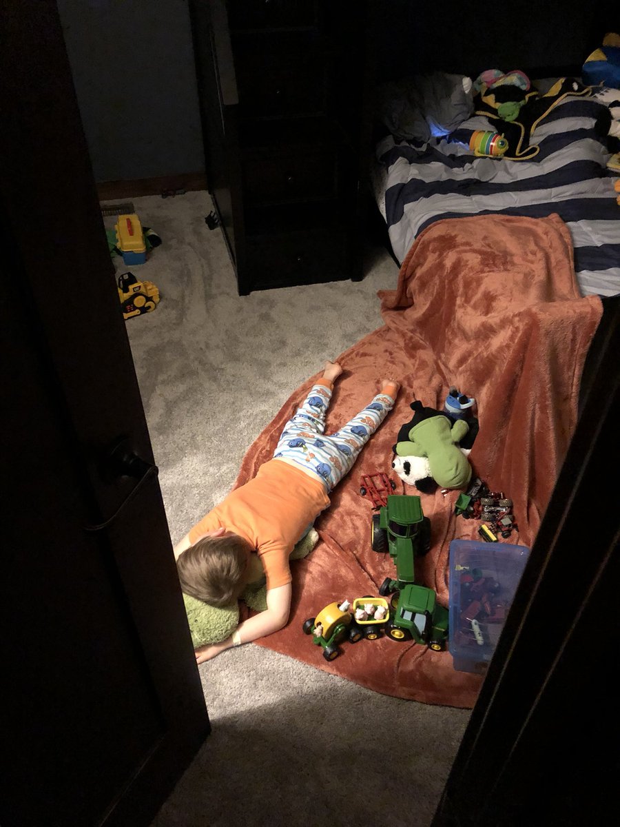 If you add up all of the $’s my parents spent on beds/bedding for me growing up it would not come close to the money we spent on his big boy bed....and he sleeps on the floor. @Ateam80