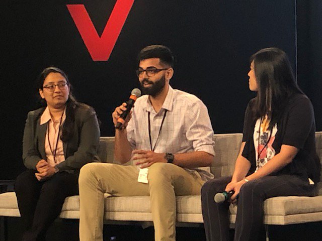 millennialcom's tweet photo. @millennialcom and #GenZ com members join @verizon leaders for an @APAHM - inspired program focusing on #Millennials and #APIAs in the workforce. Special thanks to #Verizon Global Head of #Diversity & Inclusion, Ms. Anuradha Hebbar for hosting us. https://t.co/T7OvMXWzXt
