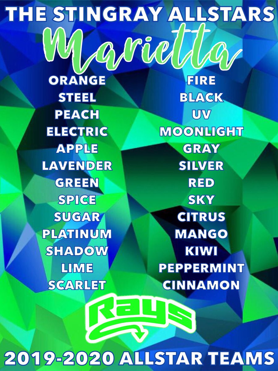 LetsGoRays's tweet photo. Introducing our 2019-2020 Full year teams! 💙💚 

We can’t wait to see what team YOU make! #IMadeRays https://t.co/mFgKVQWluX