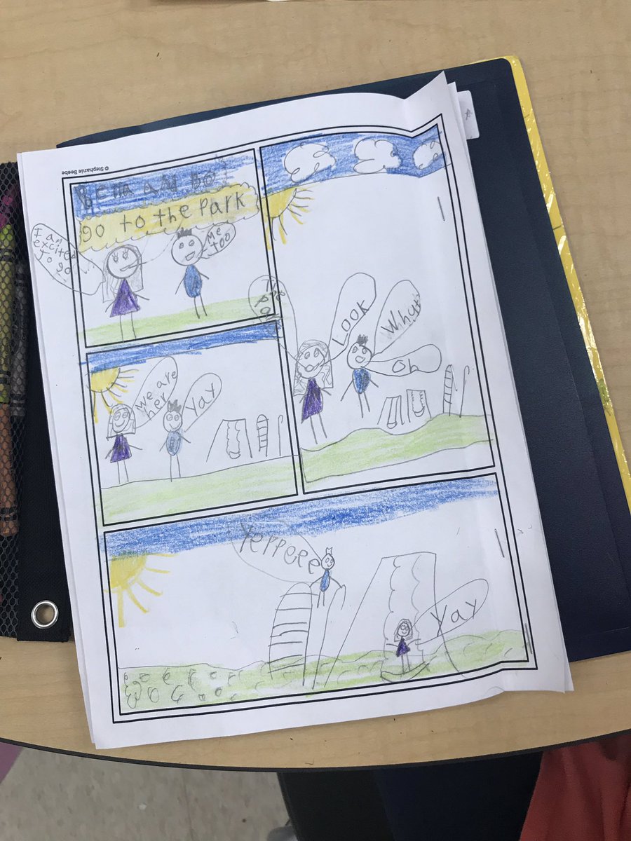 WhitneyUmbarger's tweet photo. My first graders are loving our final unit on writing projects. It is so neat to see their creative side shine, and talk about an engagement booster! #perfecttiming #boostingvolume @gilbert_primary https://t.co/dYXSRnL17T