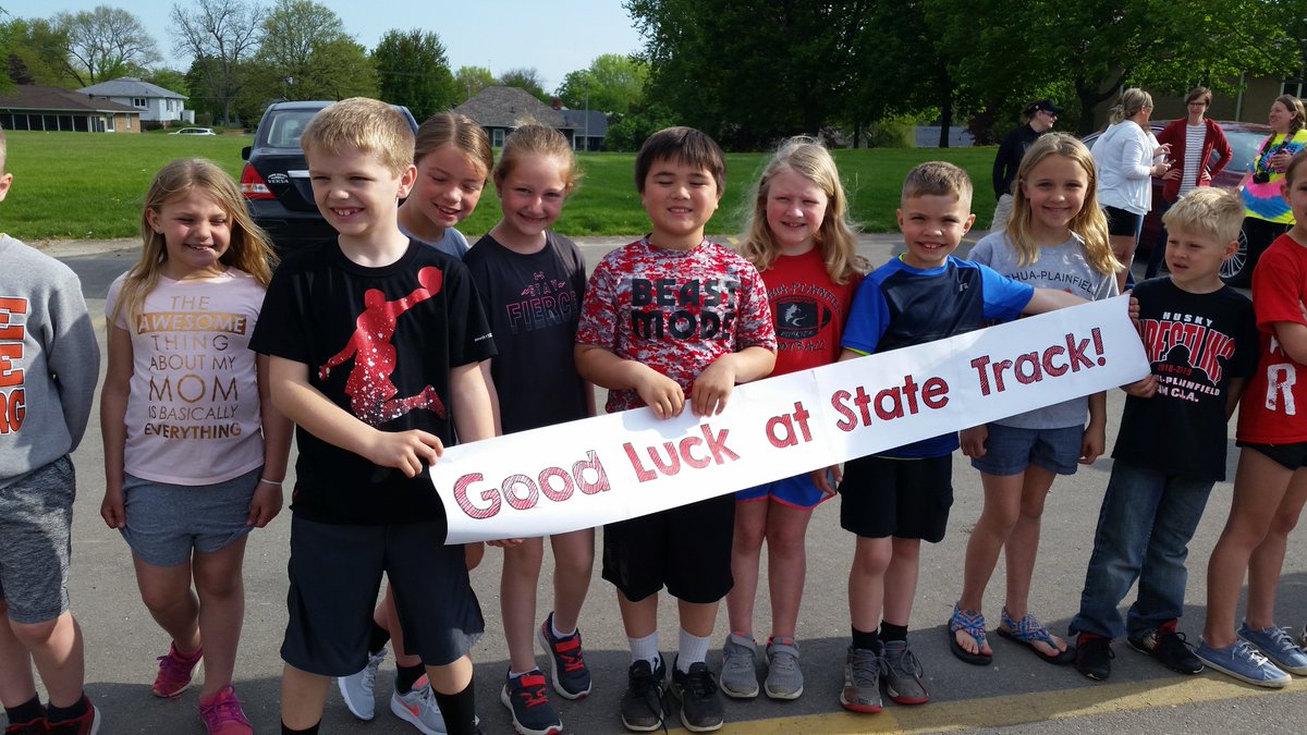 Second graders were proud to cheer on all the State Bound track athletes last week. Way to go Huskies! We are proud of your accomplishments! #HuskyNProud <a href="/NPElemSchool/">NP Elementary</a> <a href="/NPHuskies/">Nashua-PlainfieldCSD</a>