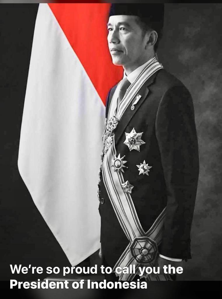 JostKoko's tweet image. Proficiat.
Ut benedicat tibi Dominus Praeses Magister.
God bless you Mr. President

"SPIRIT OF JOKOWI(N)
JO  dohnya rakyat
KO  mitmennya sampai akhir hayat
WI  bawanya merakyat