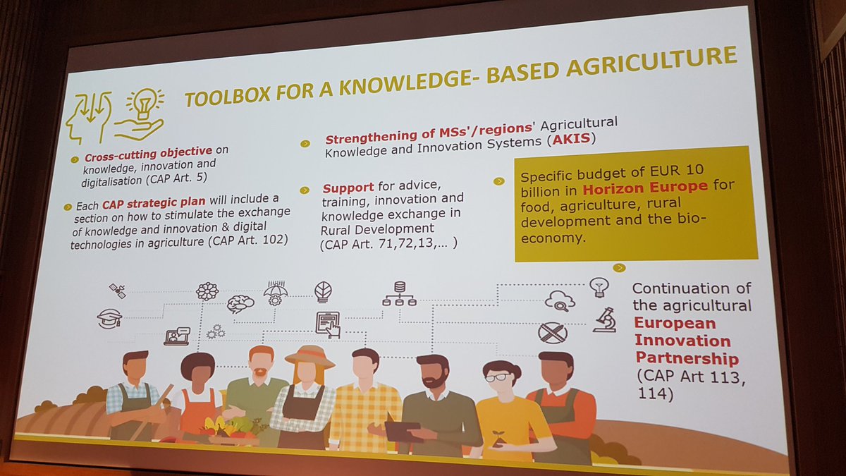 Great importance in #agricultural #innovations and great possibilities for farm demonstrations in new @EUAgri #CAP, explained by @ingevanoost at #FarmDemo conference