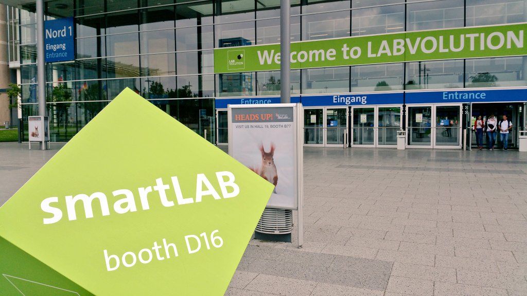 labfolder's tweet photo. Today is the #labvolution! Find us in the #smartlab at booth D16 where we will be showcasing our #ELN as well as partnering up with #cubuslab to demonstrate lab device integration and how the collected data can be stored in our ELN https://t.co/LkQF25eh0Z