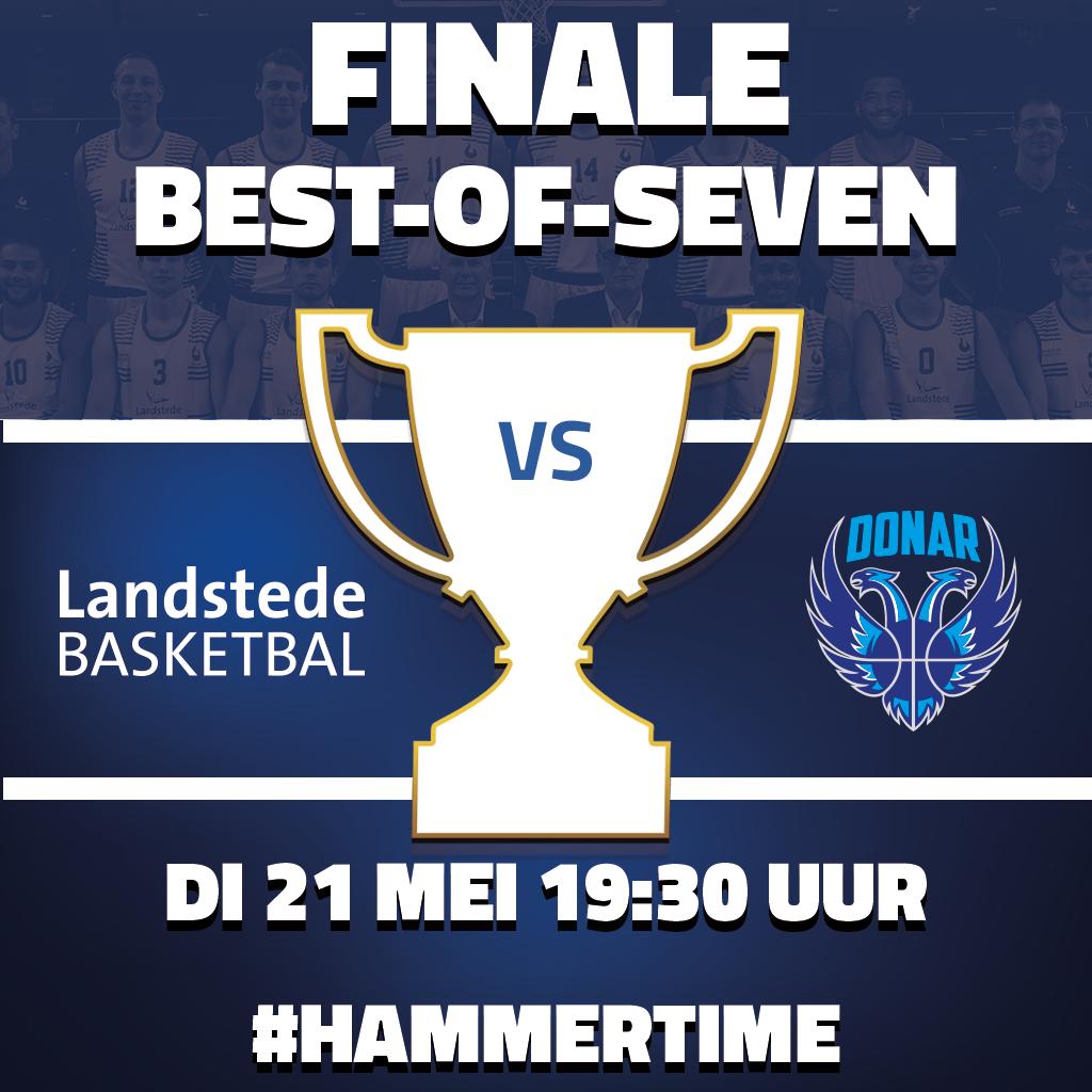🏀Gameday | Finals🔥
Vandaag start de finale van de play-offs. Om 19:30 uur is de tip-off tegen Donar. We gaan volle bak voor het kampioenschap! 

Zorg dat je erbij bent en laten wij SAMEN geschiedenis schrijven! 
#Hammertime #Zwolle #Finals