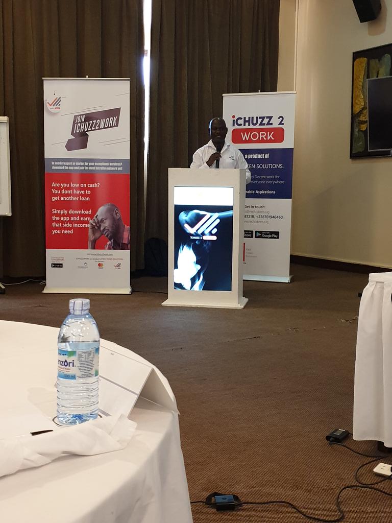 JC_ILO's tweet photo. Through the #ichuzz2work, a new digital labour platform in Uganda, you can register as employer or employee, select tasks, find employment, get hired, find clients, register a service and find employees. Using technology to bridge supply and demand, #futureofwork @ILO_EASTAFRICA https://t.co/iXUMUim58F
