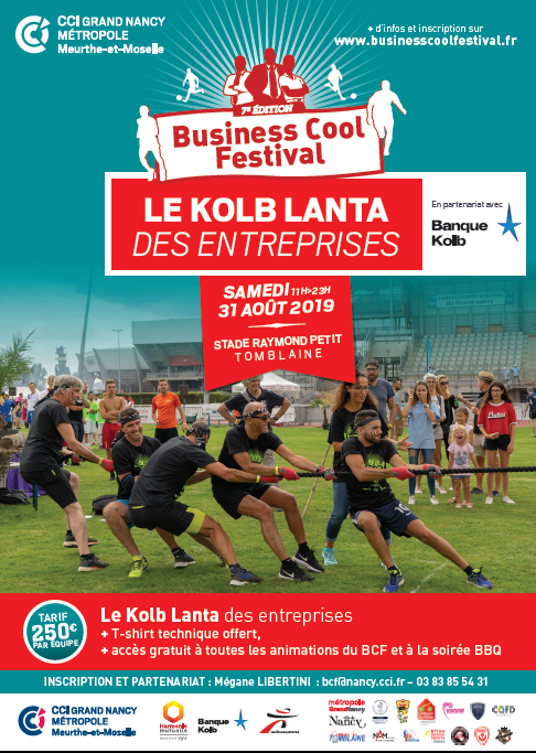 CCI54's tweet photo. @banquekolb , fidèle partenaire Or du #BCF19 parrainera de nouveau cette année le … Kolb Lanta. Insectes, poteaux… bien des défis vous attendent ! #31aout #sportetentreprise #CCI54 #Nancy #businesscoolfestival https://t.co/vmOphvAZVl https://t.co/nVY4SgTPJP
