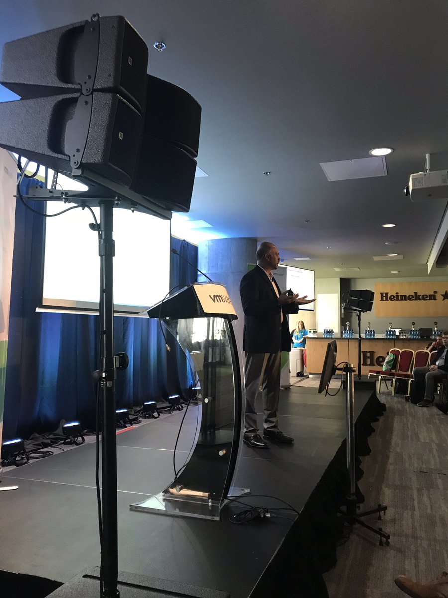 First key note of the day. The fantastic Velchamy VP Cloud sharing insights of VMware on VMware  #vtechsummit19 #VMware #VMwarecork