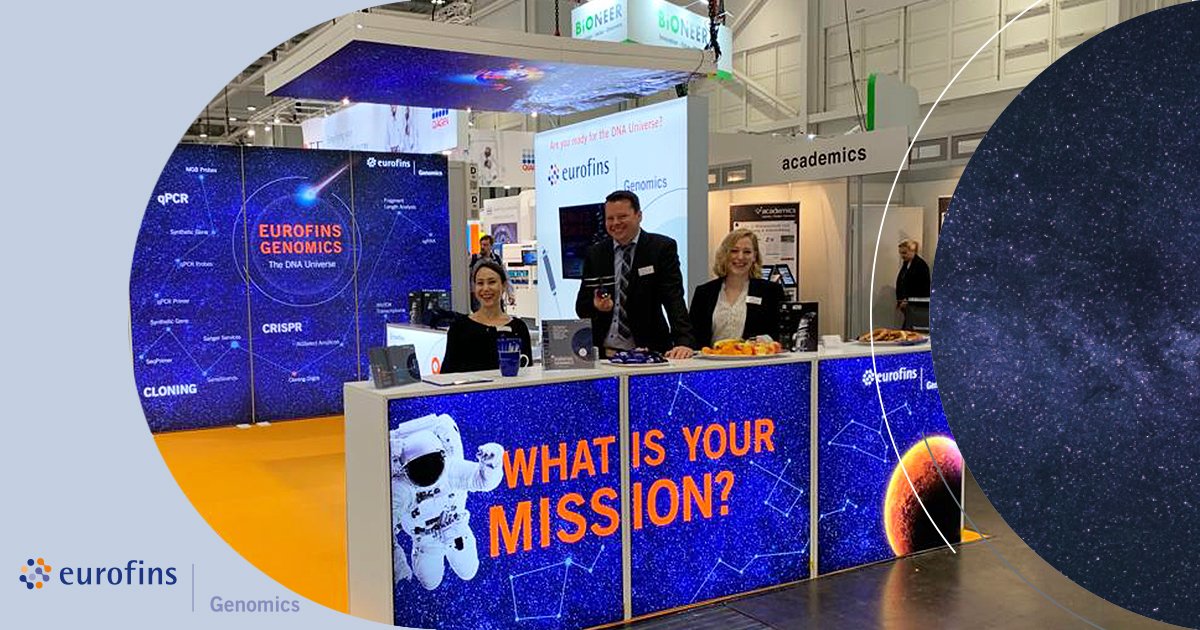 GenomicsEurope's tweet image. Our booth is assembled and we are ready for Labvolution 2019. Visit us at booth D35 in hall 20 and play our Virtual Reality Game “Moon Game”. The player with the highest score wins a Sphero Star Wars R2D2. #genomics #TheDNAUniverse #Labvolution