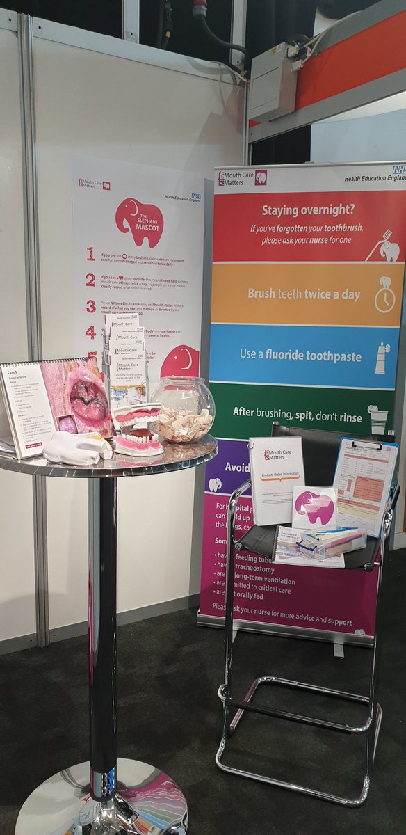 Sam_MCM_Lead's tweet image. Were back at #RCN19 flying the #MouthCareMatters and #MiniMouthCareMatters come visit our stand E19 to talk about improving mouth care where you work! 🦷👅 @MCM_HEKSS @MiniMouthCareM1