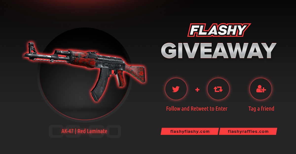 flashyflashycom's tweet photo. 🔥 24H GIVEAWAY !!! 🏆 AK-47 | Red Laminate !

To win:
🔻 Visit to support us: https://t.co/EmdZFb7zLx
🔻 Visit for more raffles: https://t.co/B9734CUg7G
🔻 Retweet
🔻 Follow us
🔻 Turn on twitter notifications

#flashyflashy #giveaway #csgoskins #CSGOGiveaway https://t.co/9Th2UhisLB