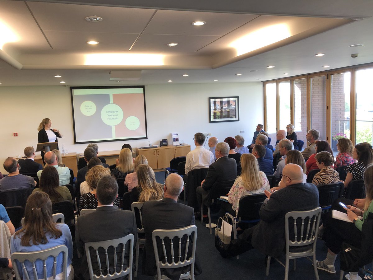 EngagingNorfolk's tweet photo. Another full house at @birkettsllp for the fourth event with #EngagingNorfolk and we truly blessed to have the talent of @beccalewissmith @FountainTeam and @Jamie_Thums @lintottcs addressing the room to talk about #EmployeeVoice https://t.co/qh9nQxsH78