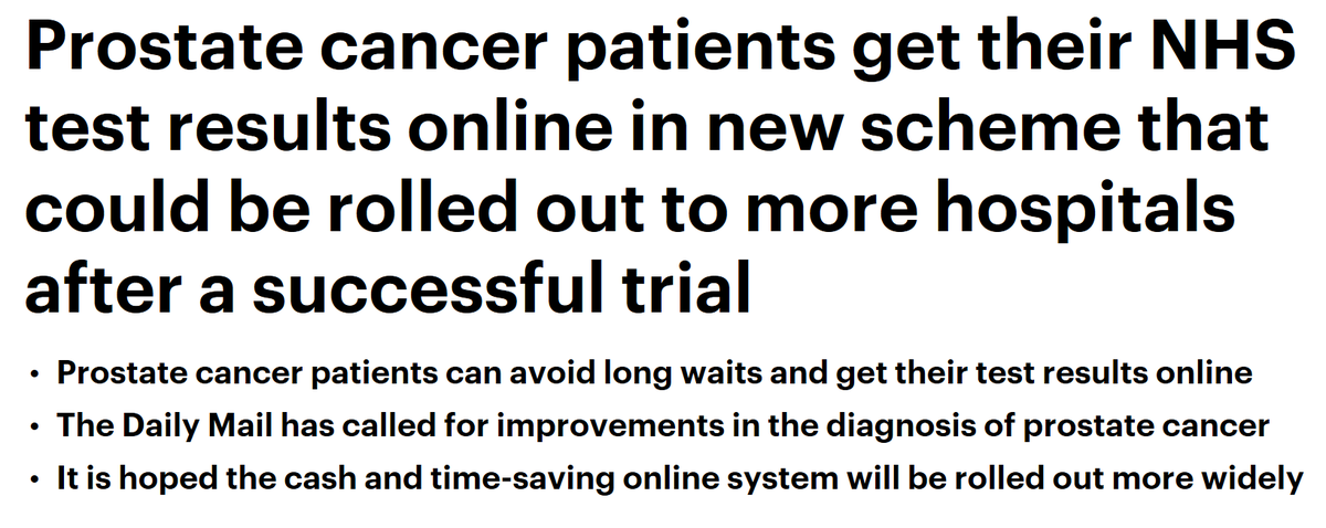 mymedrec's tweet photo. Nice to see coverage in the Mail today of the Prostate Cancer work co-developed by ourselves, @ProstateUK @movemberUK @MovemberAUS and University of Southampton and many brilliant Urology/Oncology teams. Now live in ten hospitals across the UK.

https://t.co/WxvejO4qnj https://t.co/E18Nxe8Q1p