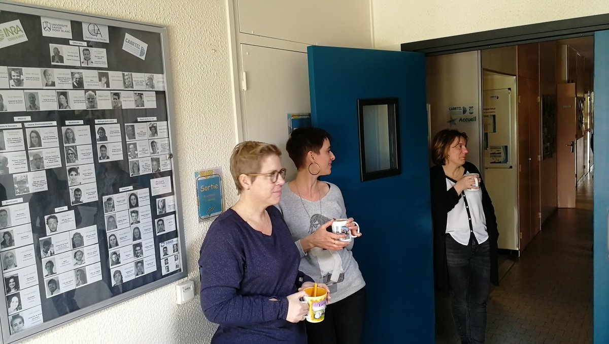 JeanGuillard's tweet image. @UmrCarrtel site de #Thonon rénovation de l&apos;accueil. Merci de votre engagement #stafftechnique @Inra_ARA @Univ_Savoie