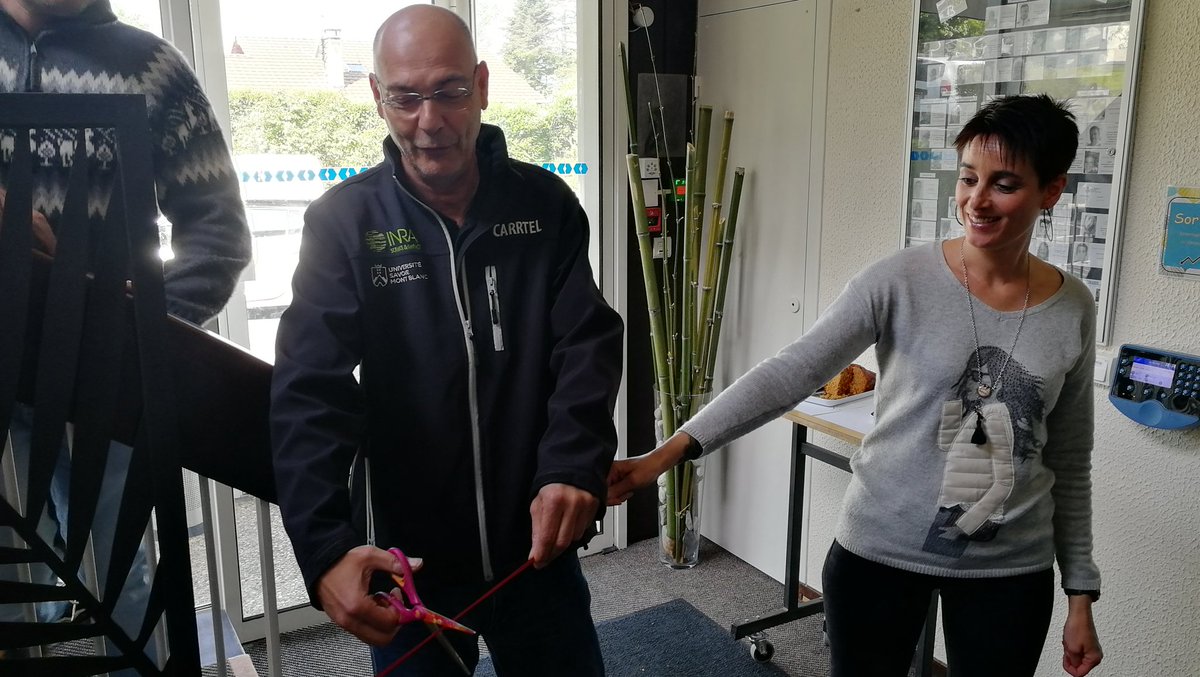 JeanGuillard's tweet image. @UmrCarrtel site de #Thonon rénovation de l&apos;accueil. Merci de votre engagement #stafftechnique @Inra_ARA @Univ_Savoie