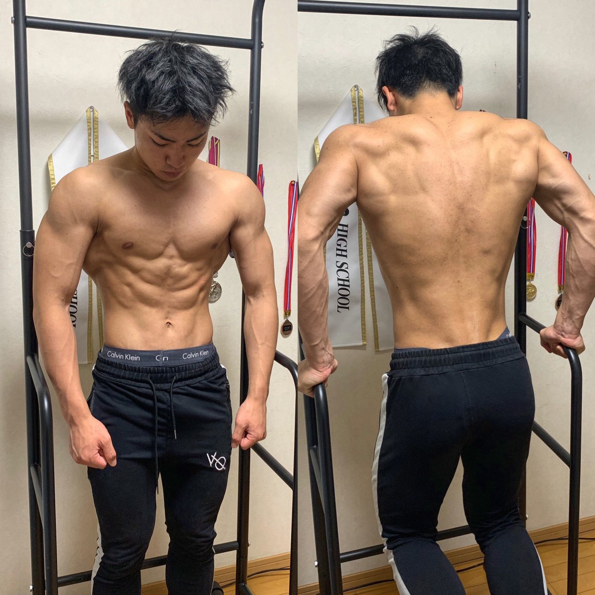 Kawanaka Kensuke 19 寝起きトレーニング Steadyの懸垂器具良き Kawanaka Kensuke 19 寝起きトレーニング Steadyの懸垂器具良き