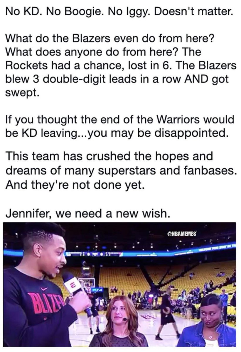 Téléchargement gratuit Images Nba Memes On Twitter The Warriors Have Destroyed The Nba le plus cool par