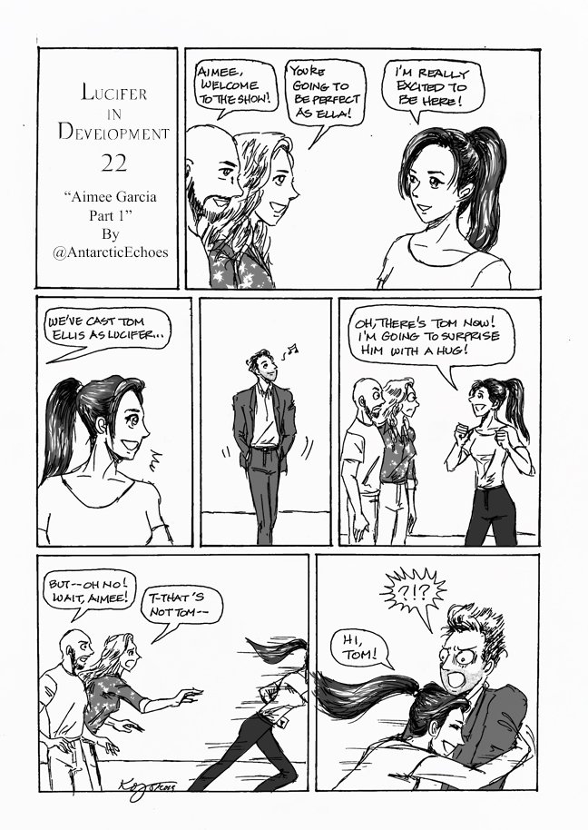 AntarcticEchoes's tweet photo. #LuciferinDevelopmentComics No. 22 is here! Although @Aimee_Garcia didn't join until S2, she's so great that I like to think Ella was there from the start & just in the back doing forensic stuff. Enjoy! โค๏ธโค๏ธโค๏ธ@Ildymojo @Henderson_Joe @tomellis17 @dbwofficial #LuciferOnNetflix https://t.co/EW1vlbeR2e