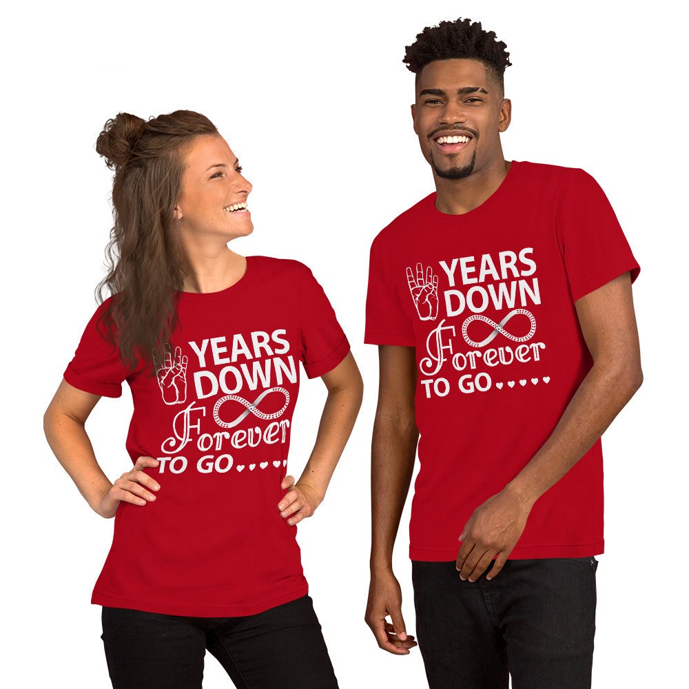 4th Wedding Anniversary Shirt Gifts Funny Couples T-Shirt 4th Wedding Anniversary Shirt Gifts Funny Couples T-Shirt