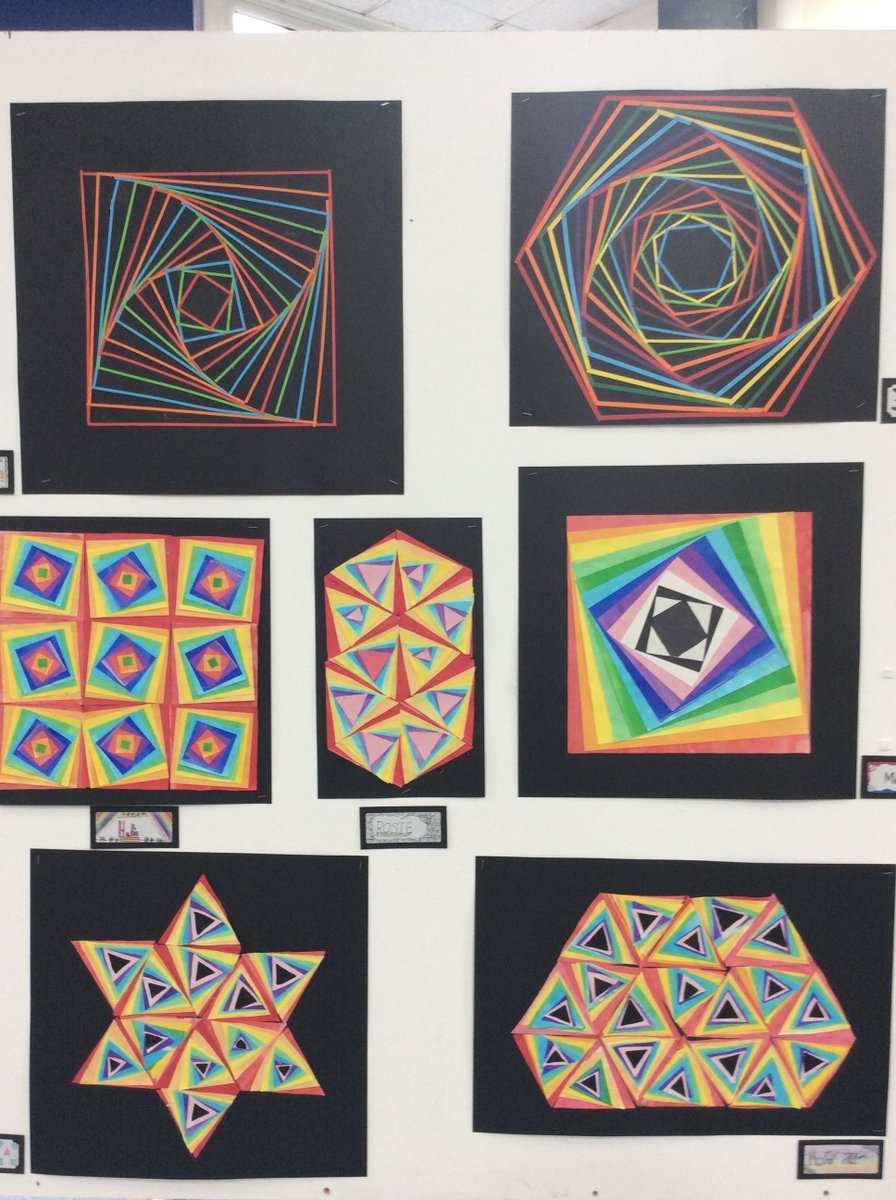 GladwinPrimary's tweet photo. Look @ #art #celebrations @GladwinPrimaryArt Exhibition.For 7 days we will share a different year groups mathematical art. Day 4 is Year five's maths #challenge Curves Of Pursuit π
π #installation #LovePeterGladwin #creativitiy #EdArt #EdMaths #growthmindset #resilience https://t.co/d6eEsoF6g6