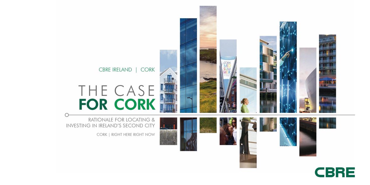MarieHunt73's tweet photo. Huge reaction to our latest research report entitled ‘The Case for Cork - Rationale for Locating &amp; Investing in Ireland’s Second City’  https://t.co/jOWMxcuStG #corkontherise #Cork https://t.co/CHVKNyhZDe