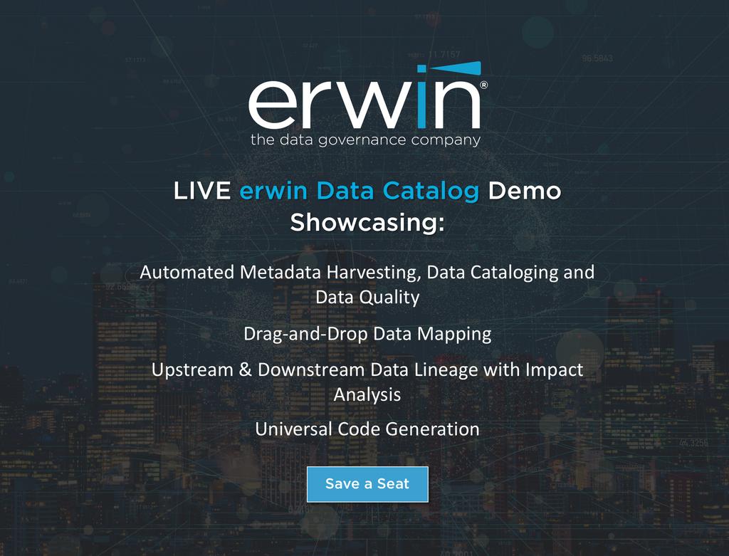Automate metadata harvesting, data mapping, code generation and data lineage with erwin Data Catalog: buff.ly/2KswSC6 #DataCatalog