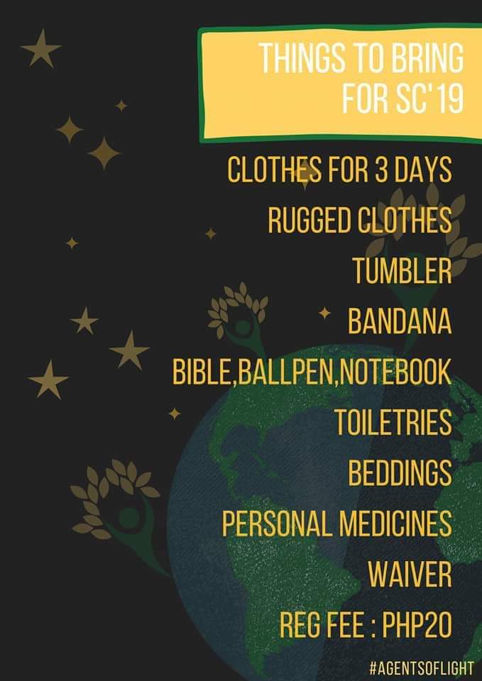 MCUMYF's tweet photo. Bukas na 'to mga kabataan, see youuu! π
#SiKristoHigitSaLahat
#SummerCamp2019
#AgentsOfLight https://t.co/onDZyjHvv9