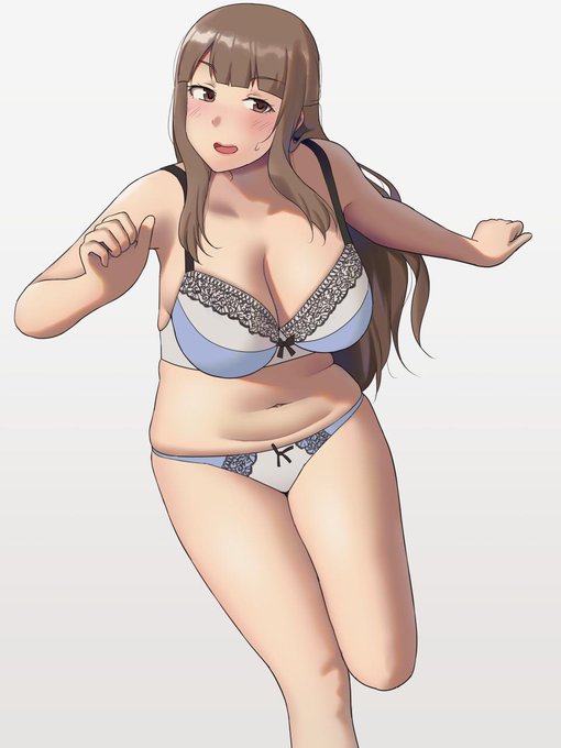 何故か走る下着女子です 