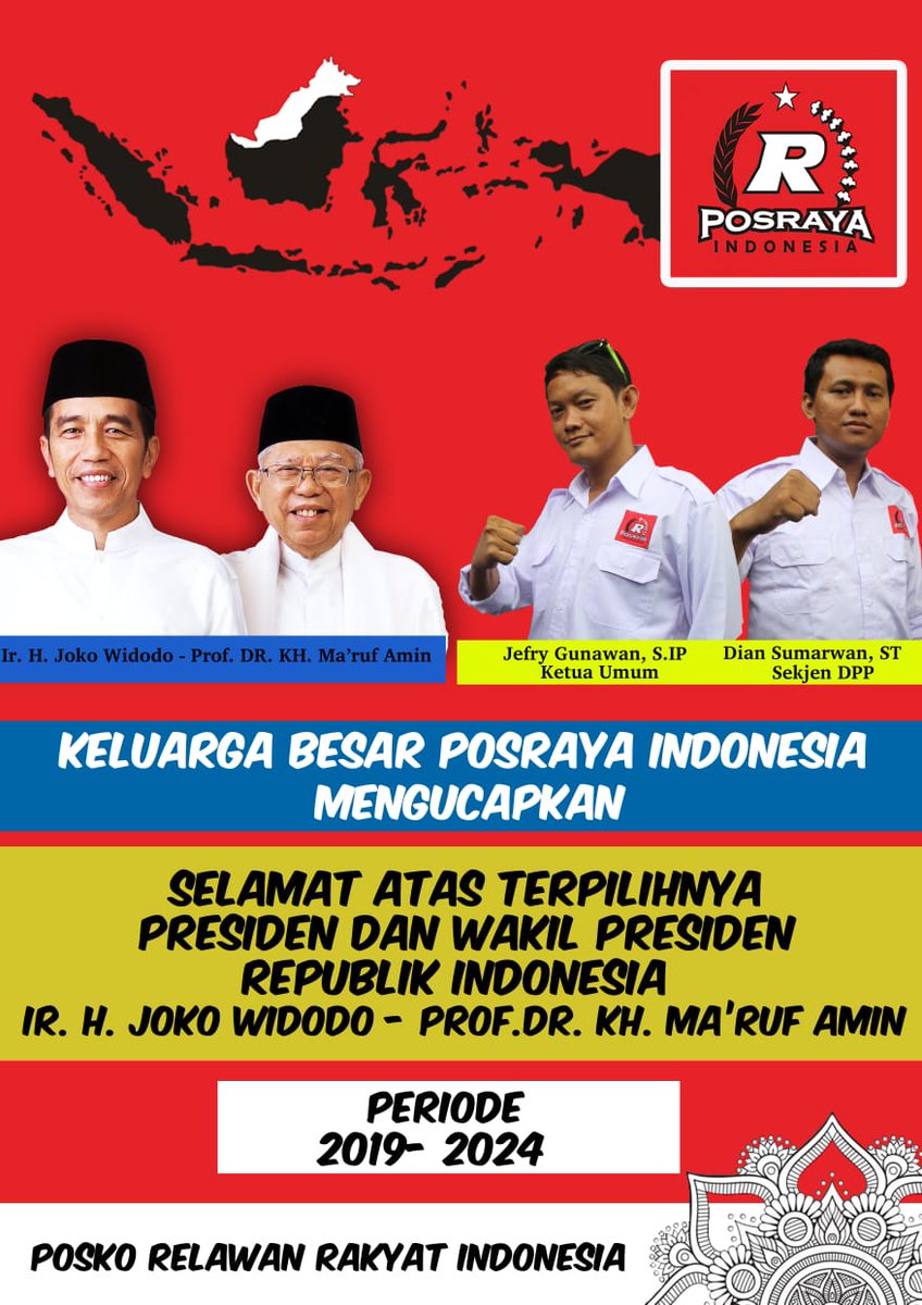 KPU telah menyelesaikan hasil rekap nasional 100%:
Jokowi-Amin: 85,617,892 (55.49%)
Prabowo- Sandi: 68,686,573 (44.51%) 
Selisih Suara : 16,931,319
Total suara Sah: 154,304,500
<a href="/jokowi/">Joko Widodo</a>
Mari kita berseru Indonesia berSATU 🙏👍
#PosrayaIndonesia 
#HormatiSuaraRakyat #KamiBersamaKPU