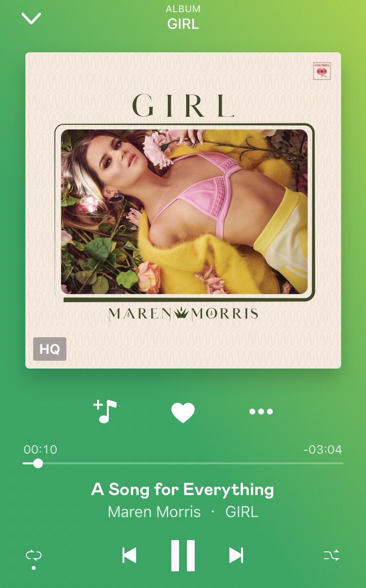 @medelmarr A song for Everything by Maren Morris ❤️ #CountryMusicVibes