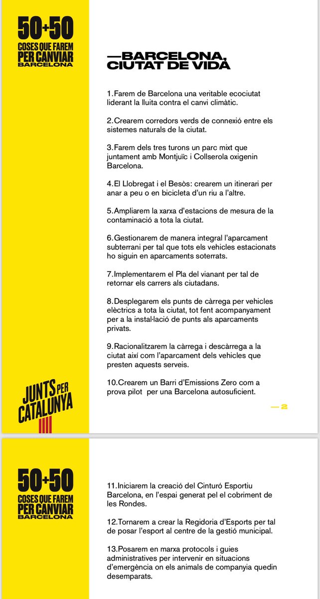 JuntsxcatGracia's tweet photo. #ProgramaJuntsXCatBcn 
1. #CreiemEnBCN ⤵️
💕Barcelona amb vida
💕Barcelona, per tota la vida i per tothom
#Municipals2019BCN 
#QuimFornxBCN #PdeCat
@JuntsxCatBCN https://t.co/TQiRcaNBy2