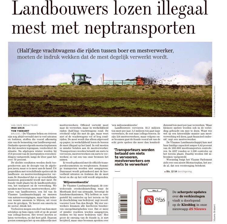 Laat ons niet de boeren maar in de eerste plaats de overheid met de vinger wijzen. 
Mestfraude is symptoom van achterhaald landbouwmodel: grote klimaat- en milieuimpact en steeds meer boeren met het water aan de lippen door schaalvergroting en schulden.
bit.ly/2HrZlEr